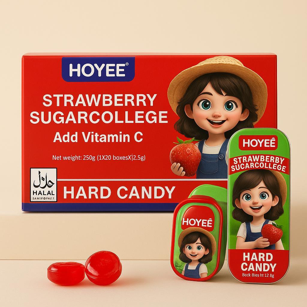 Jual Permen Rasa Strawberry Rasa Peach Halal - HOYEE Hard Candy Rasa ...