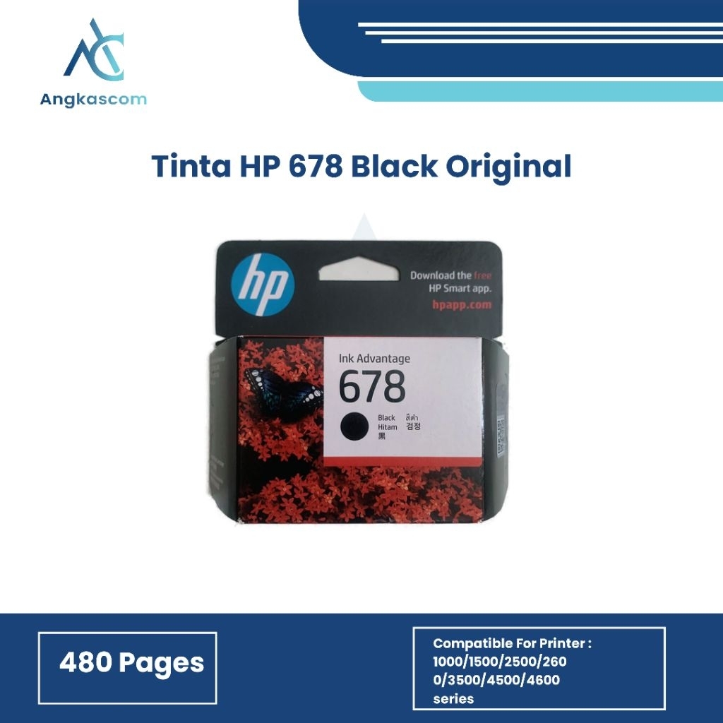 Jual Tinta HP 678 Black Original Ink Advantage Cartridge | Shopee Indonesia