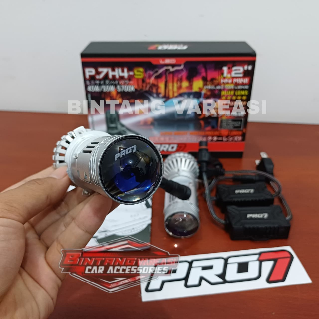 Jual PRO7 P.7H4-S SUPER BRIGHT MINI H4 PROJECTOR LENS lampu led ...