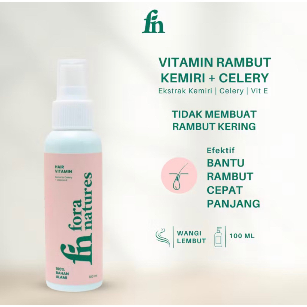 Jual fora natures hair vitamin 100ml vitamin rambut | Shopee Indonesia