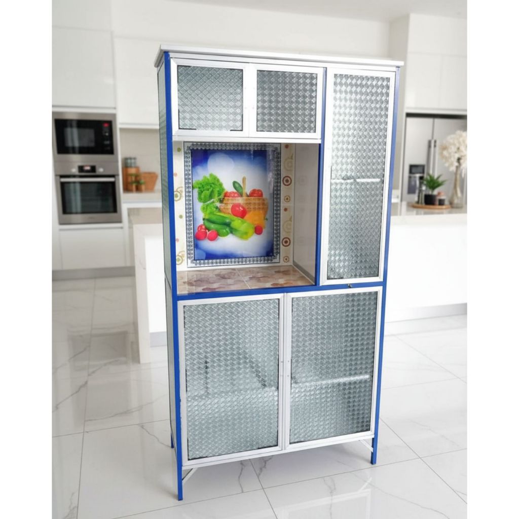 Jual RAK PIRING KACA ALUMUNIUM PINTU LIMA KHUSUS WILAYAH PATI | Shopee ...