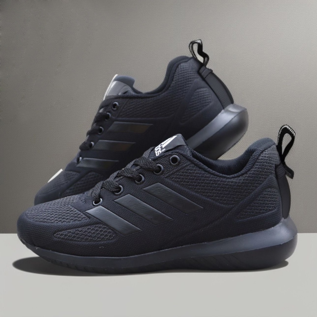 Sepatu Sekolah Anak Laki Laki Dan Perempuan Full Hitam Fashion Size 31-43