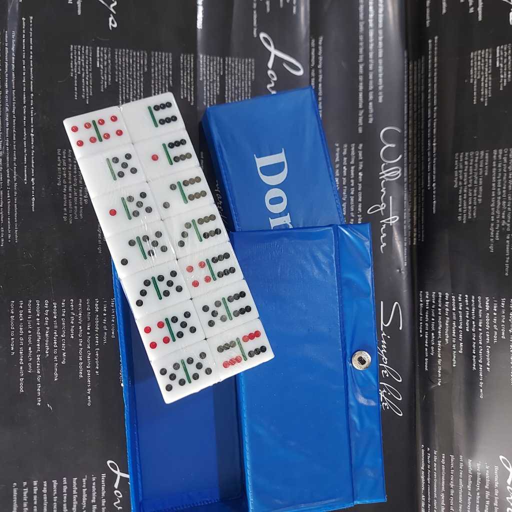 Jual Batu Domino + Box Biru Tipis | Batu Gaple | Domino Gaplek Batu ...