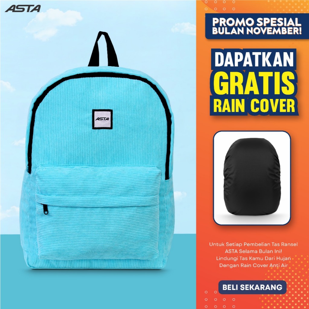 Jual ASTA CORDUROY SEKOLAH BACKPACK PRIA/WANITA | Shopee Indonesia