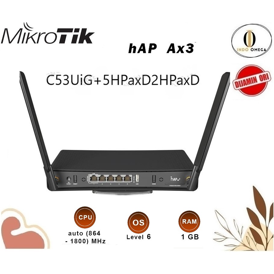 Jual Mikrotik hAP ax3 ax 3 C53UiG+5HPaxD2HPaxD | Shopee Indonesia