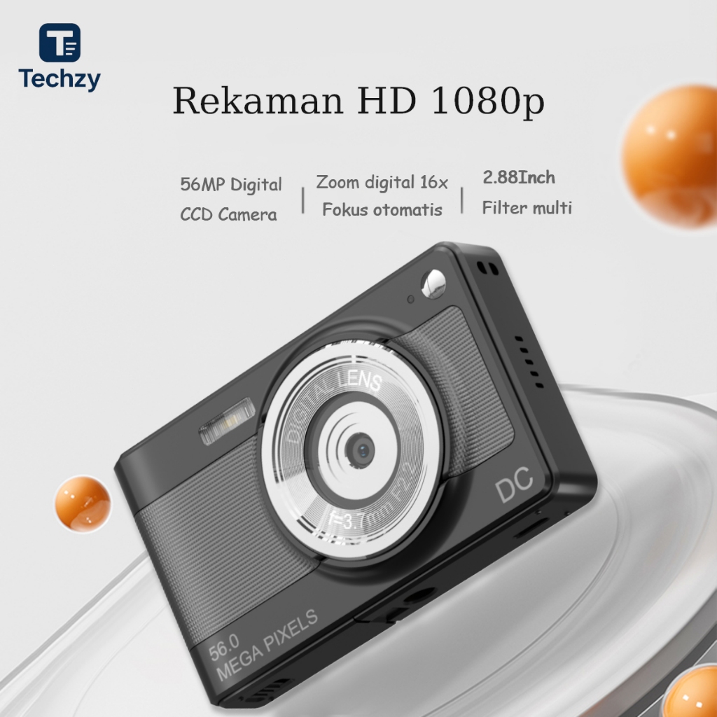 Jual Techzy C15 Kamera Digital CCD Camera 56MP Zoom digital 16X Kamera ...