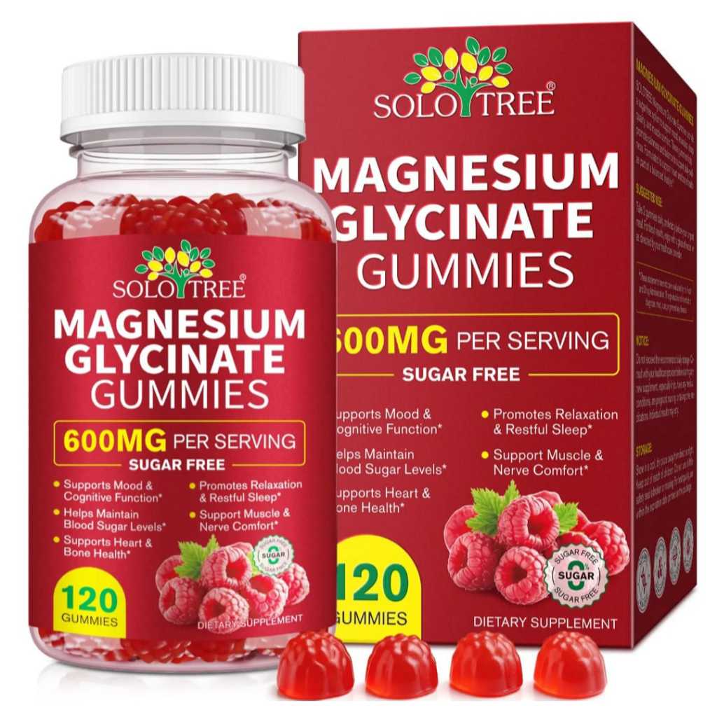 Jual Solo Tree Magnesium Glycinate Gummies 600mg Per Sajian Rasa ...