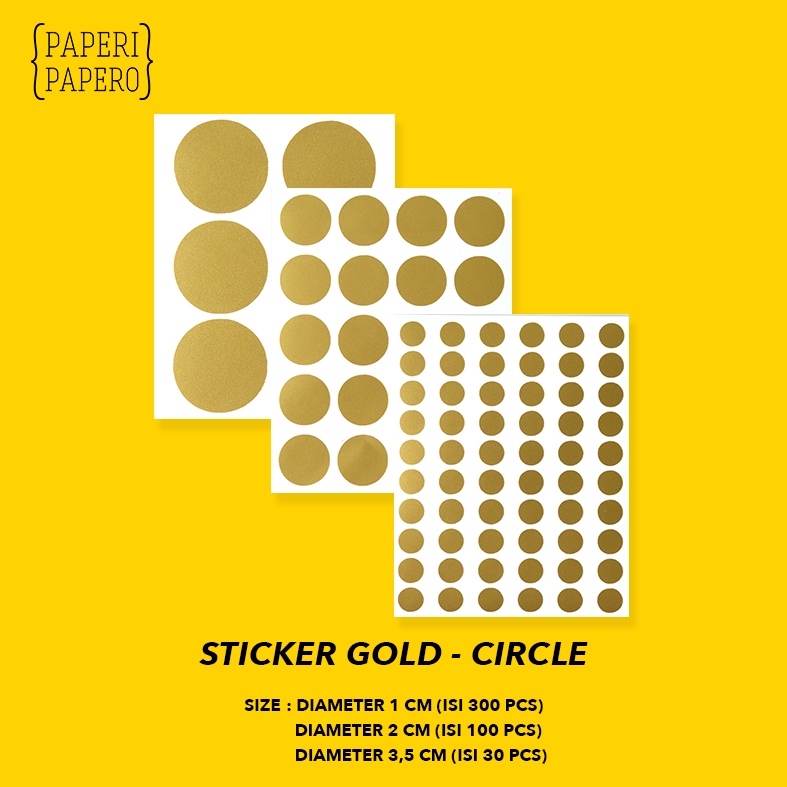 Jual Sticker Gold Circle Oracle / Segel Label Emas | Shopee Indonesia
