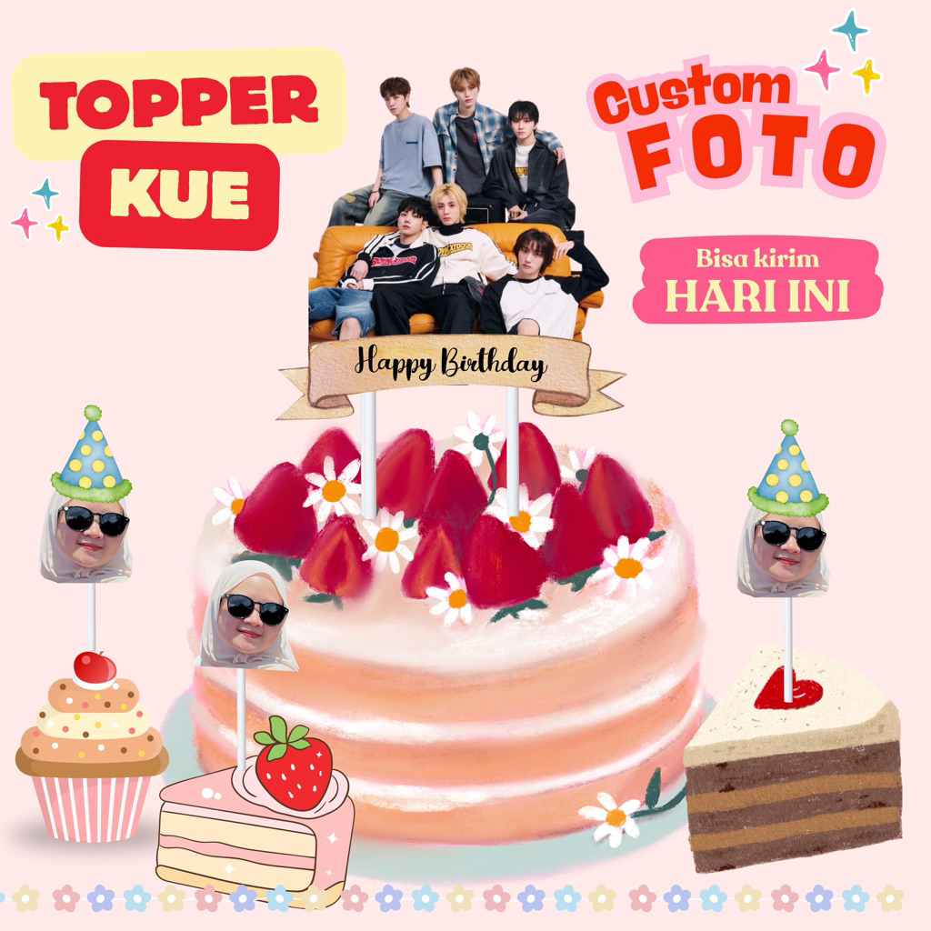 Jual topper kue custom | Shopee Indonesia