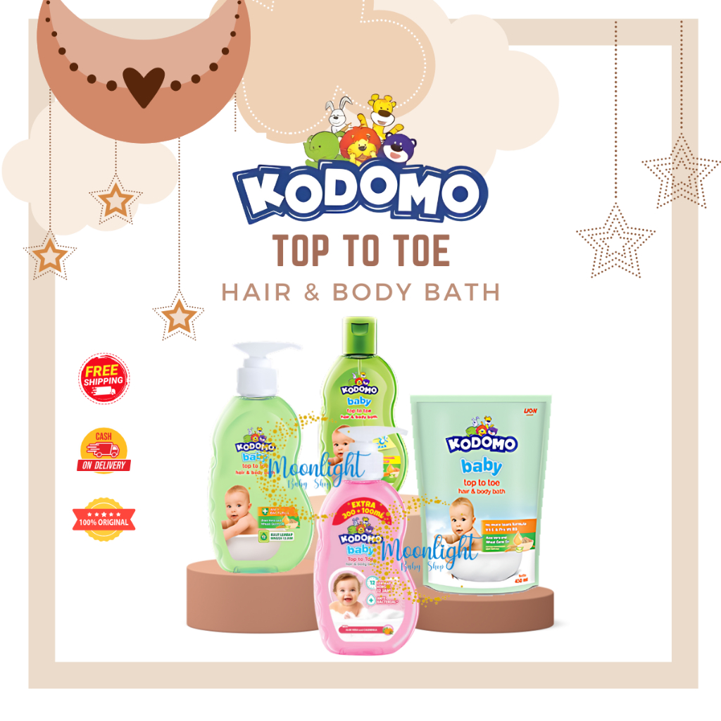 Jual KODOMO Baby Top To Toe Hair & Body Wash Bath - Sabun Mandi Shampoo ...