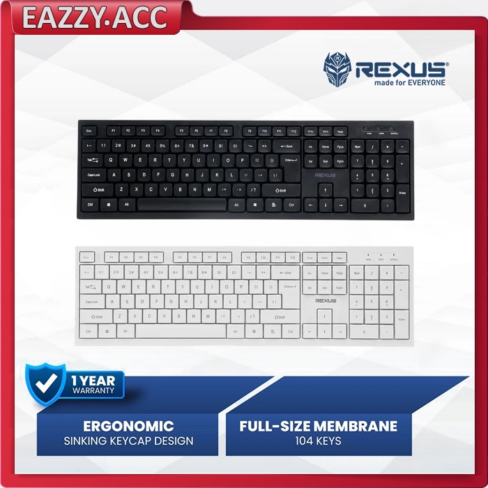 Jual Keyboard Office Rexus K293 Wired Full Size Membrane | Shopee Indonesia