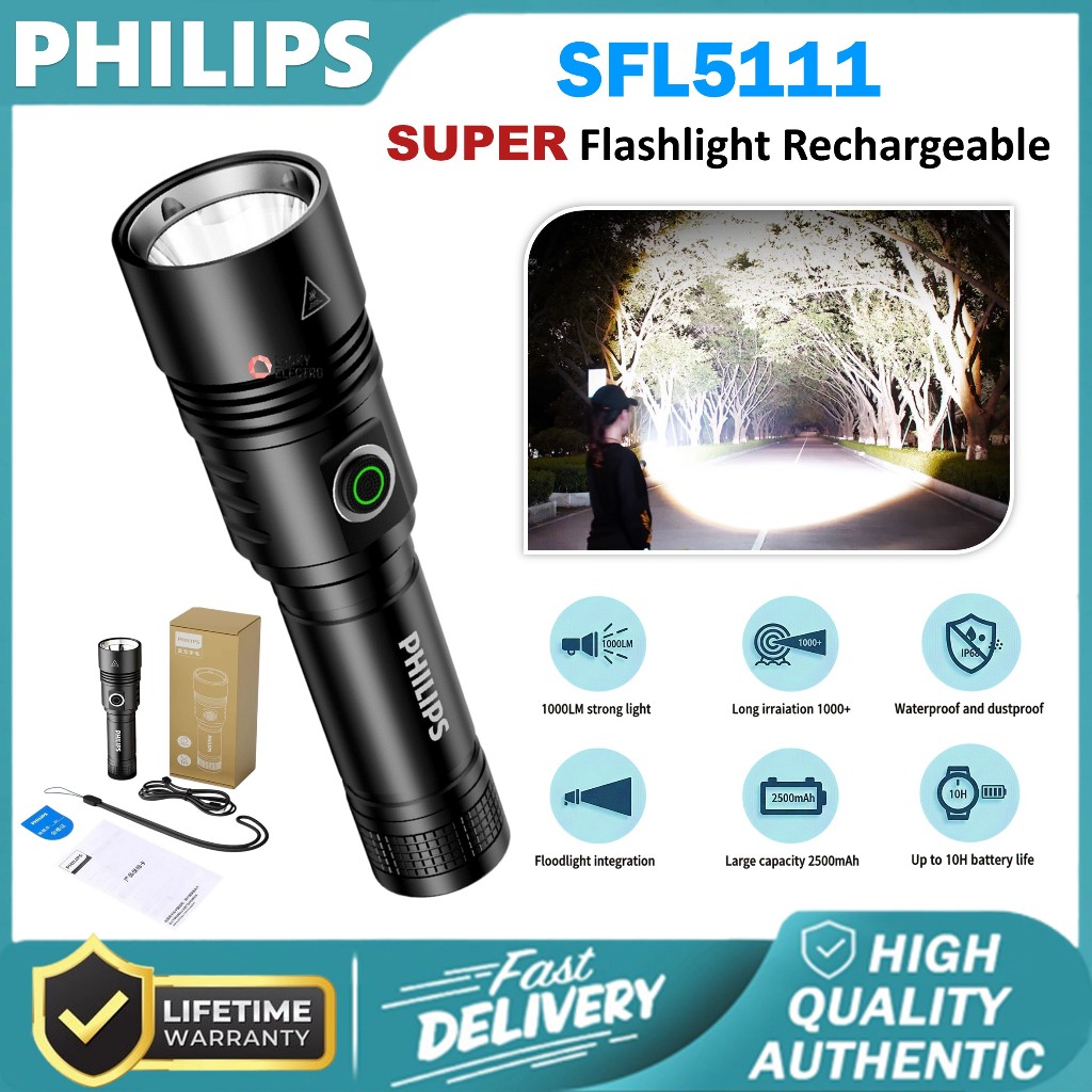Jual Philips SFL5111 Lampu Senter LED High Quality Tahan Ledakan dengan ...