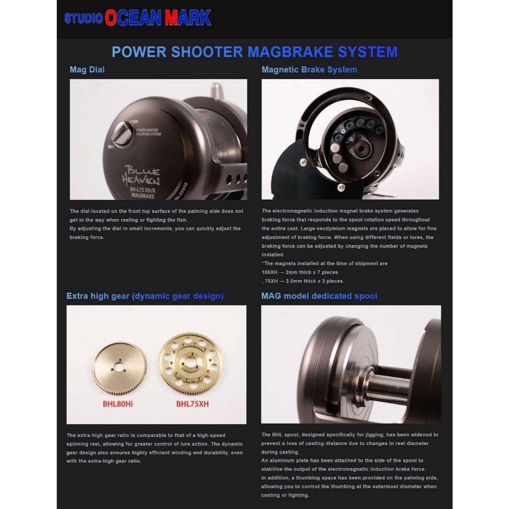 Jual Studio Ocean Mark Blue Heaven L105XH/75XH Magbrake 2025
