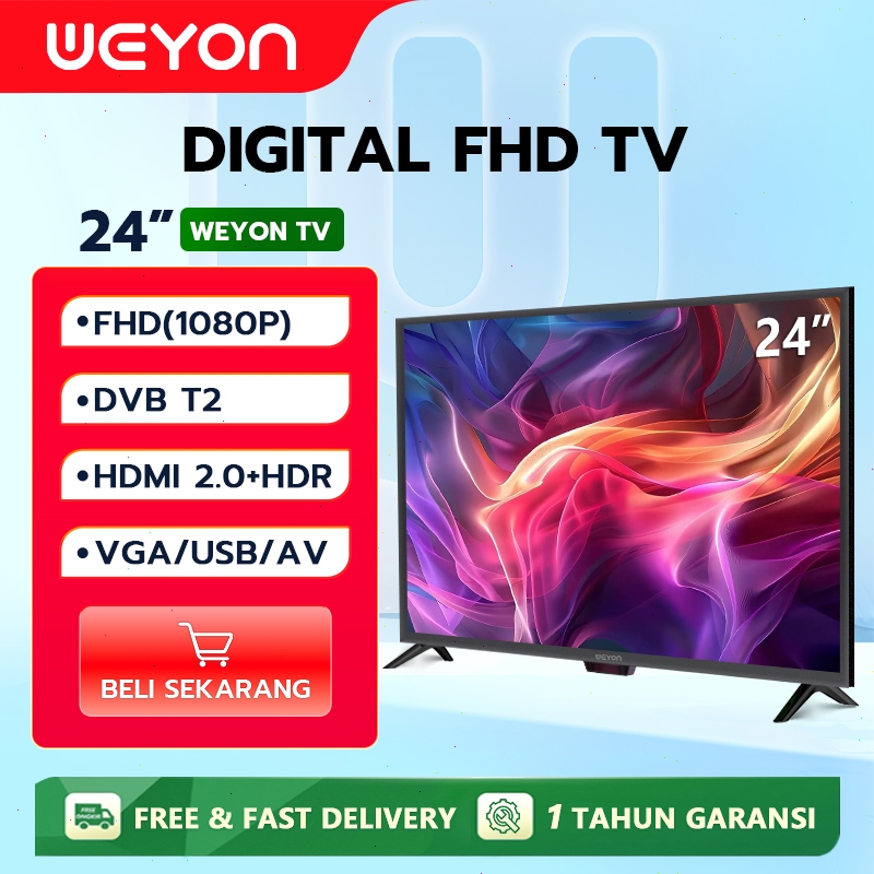Jual (Garansi 1 tahun)Weyon TV LED Digital 24 inch Digital TV 19/20/21 ...