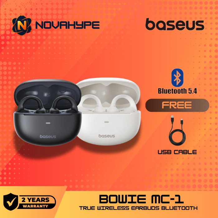 Jual BASEUS Bowie MC1 / MC-1 TWS Open Ear Headset For Sports Wearing ...