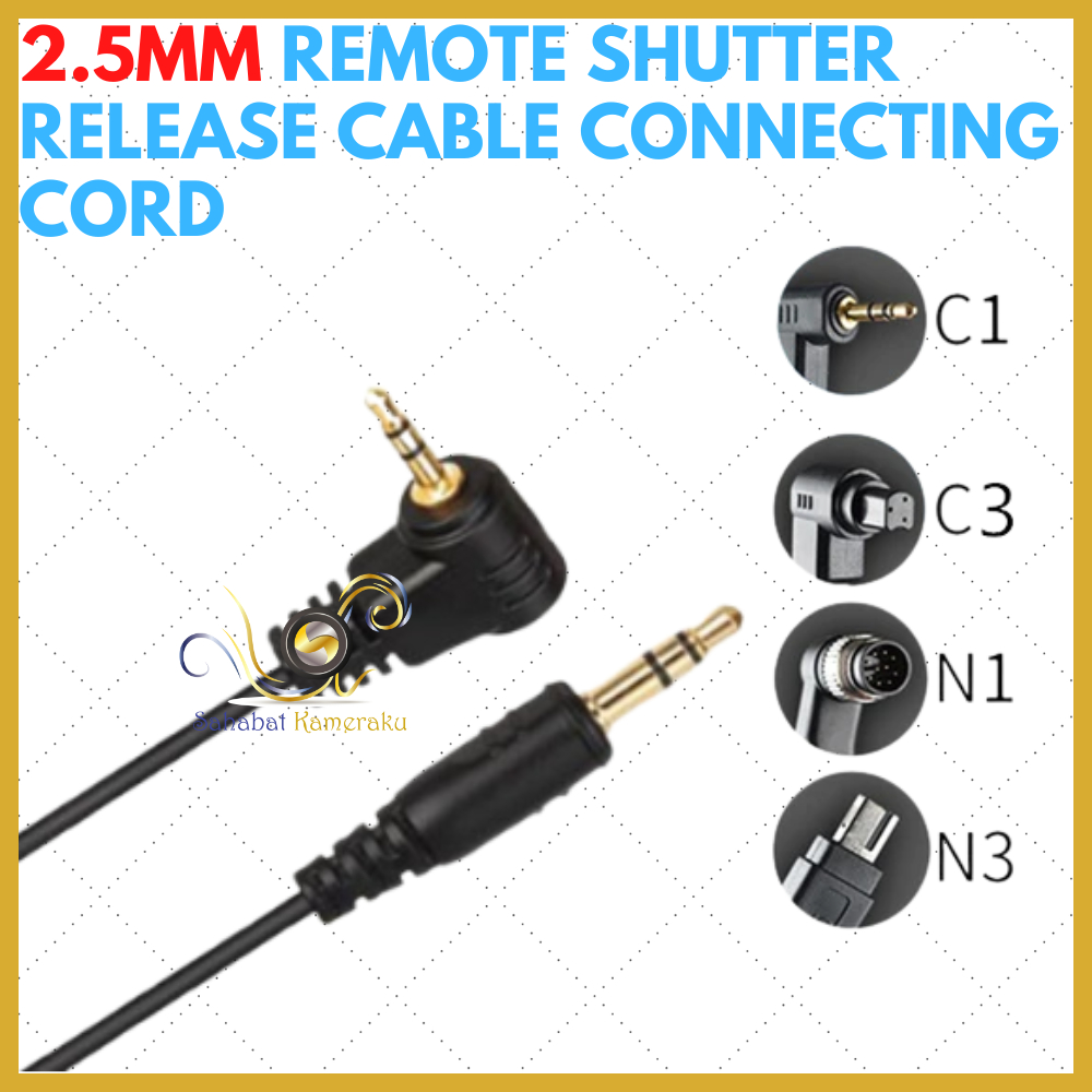 Jual Kabel Camera Remote Control Shutter 2.5mm C1 C3 N1 N3 S2 E2 L1 ...