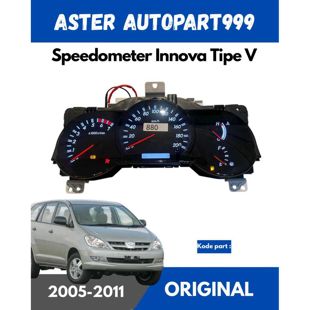 Jual speedometer / kilometer innova manual tipe V 2004-2011 original ...