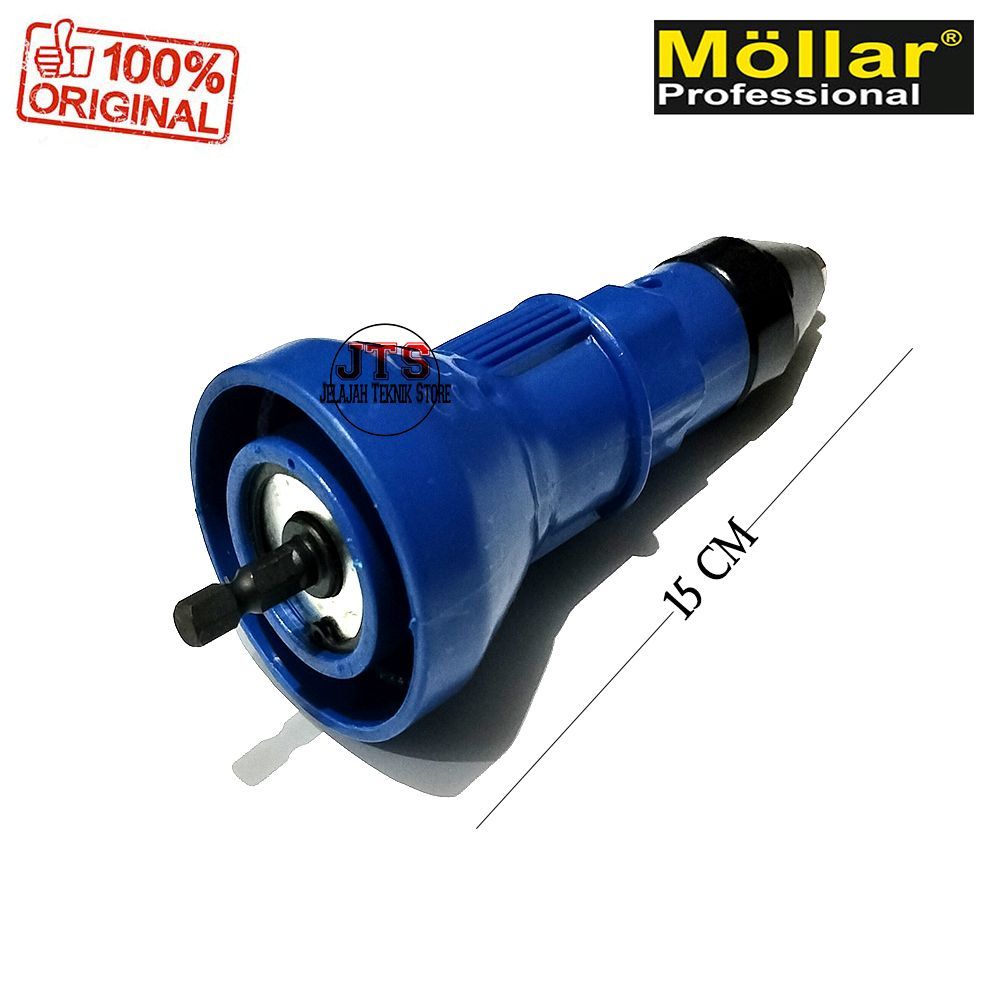 Jual MOLLAR Adaptor Mata Bor Paku Rivet ke Mesin Bor Riveter Adapter ...