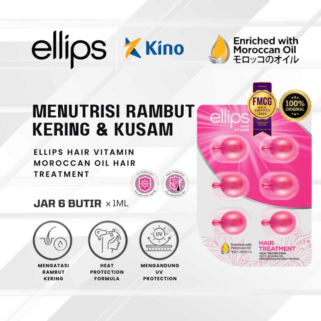 Jual Ellips Vitamin Rambut Hair Treatment (Pink) 6 Butir - Atasi Rambut ...