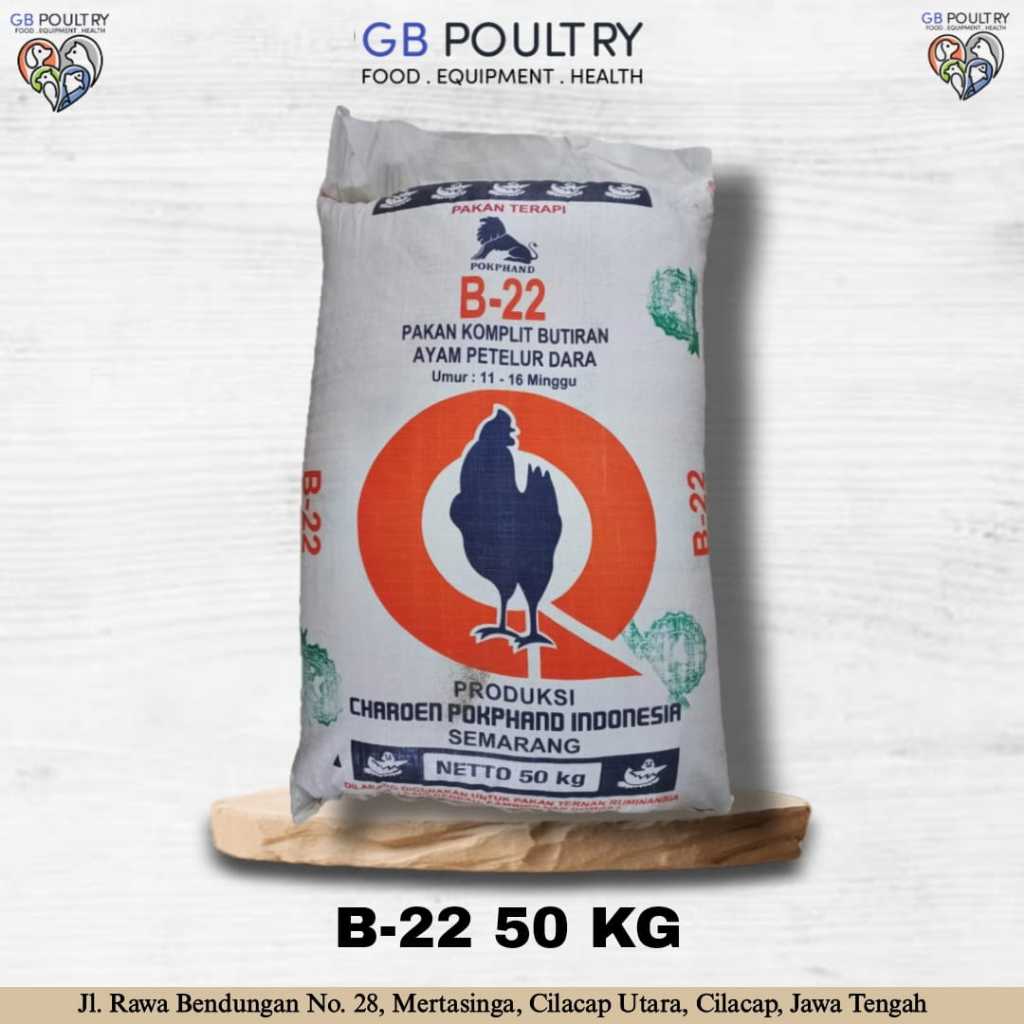 Jual B22 Pakan Komplit Butiran Ayam Petelur 50 kg Charoen Pokphand ...