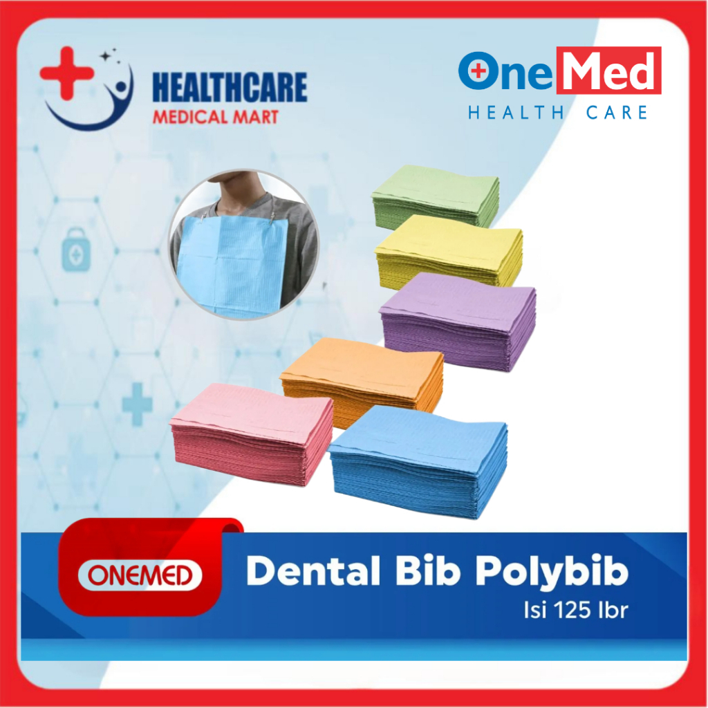 Jual Dental bib / Poly bib Onemed Pak isi 125pcs | Shopee Indonesia