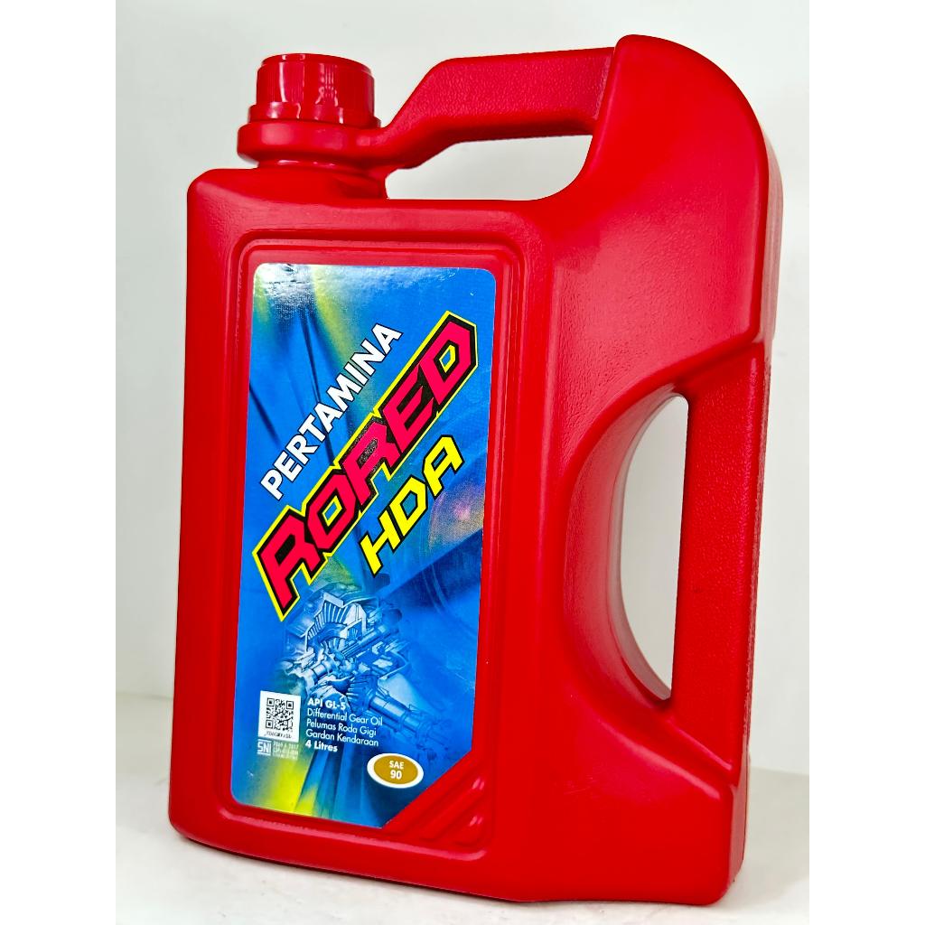 Jual OlI PERTAMINA RORED HDA SAE90 4 Liter OLI GARDAN RORED HDA 90 4L ...