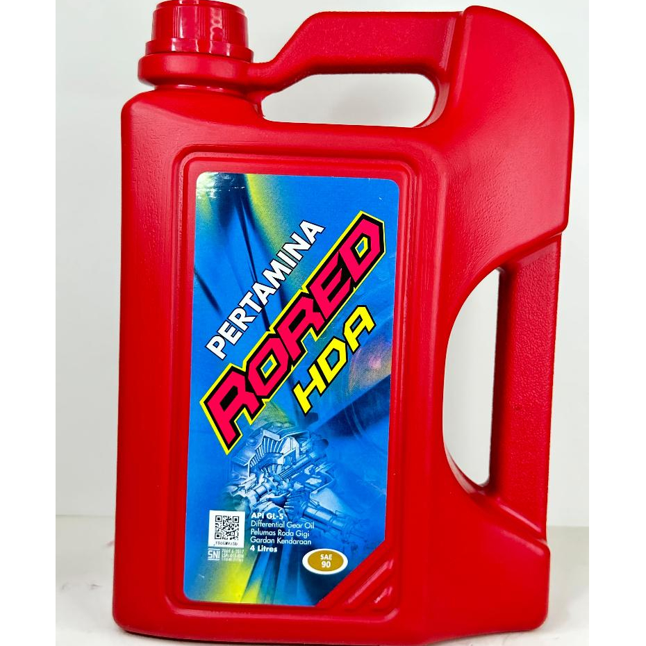 Jual OlI PERTAMINA RORED HDA SAE90 4 Liter OLI GARDAN RORED HDA 90 4L ...
