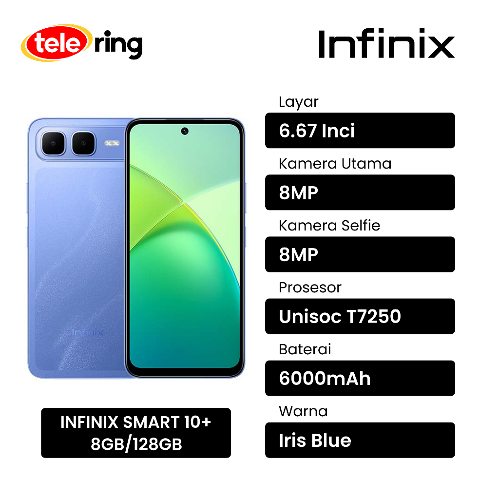 Jual HP INFINIX SMART 10+ 8/128GB | Shopee Indonesia