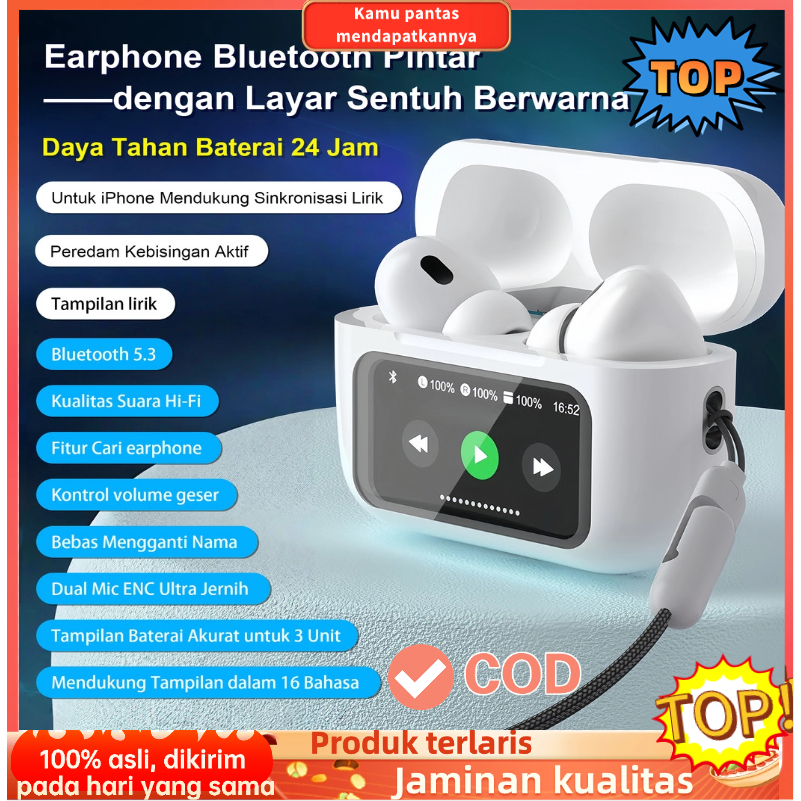 Jual Model Baru 2026 ThePod LED A9 Pro With Led Charging Case - Noise ...
