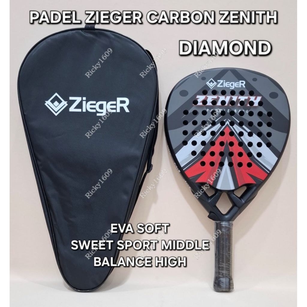 Jual RAKET PADEL ZIEGER CARBON ZENITH - ZIEGER PADEL RACKET CARBON ...