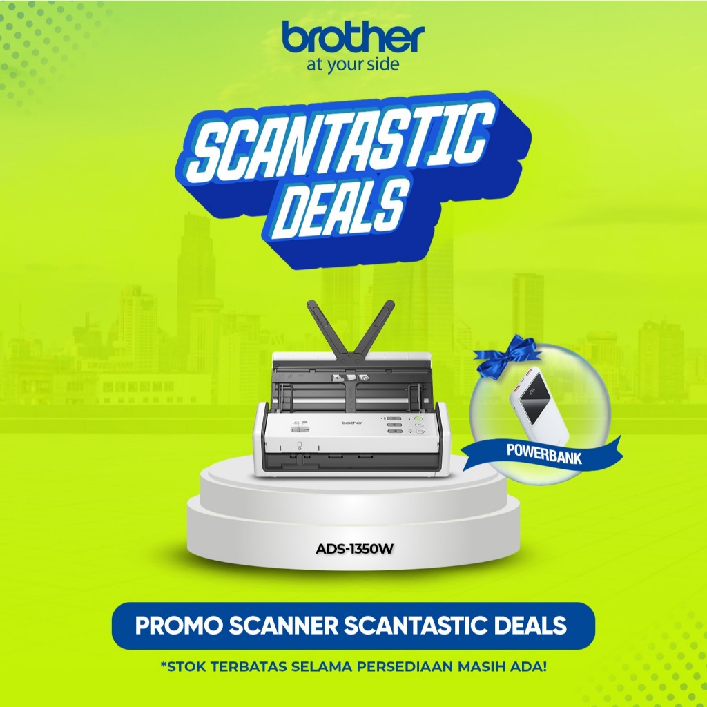 Jual BROTHER Scanner ADS1350W Portable Document Scanner ADS 1350W ADS ...