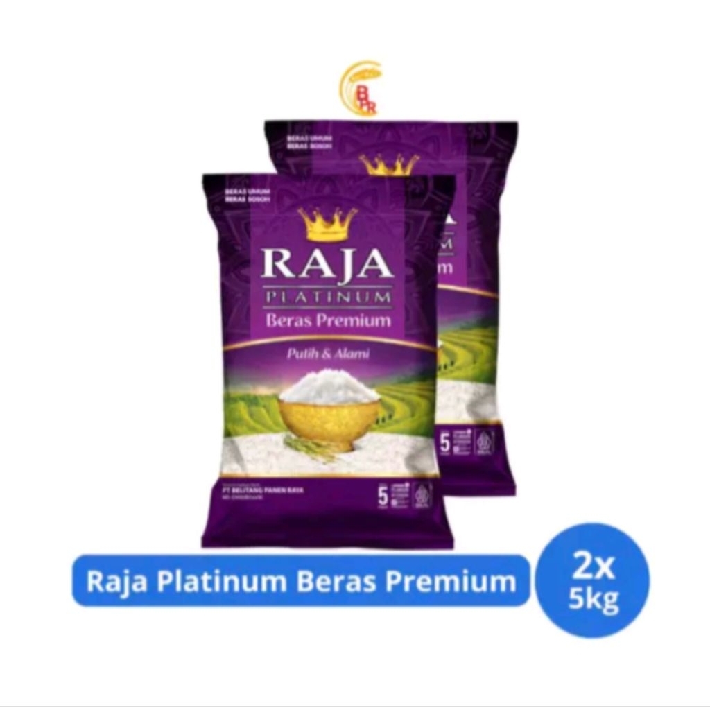 Jual RAJA PLATINUM BERAS PREMIUM KEMASAN 5KG ISI 2 TOTAL 10KG | Shopee ...
