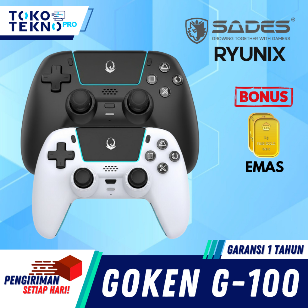Jual Sades Ryunix Goken G100 / G-100 / G 100 Gamepad PS5 Multi Platform ...