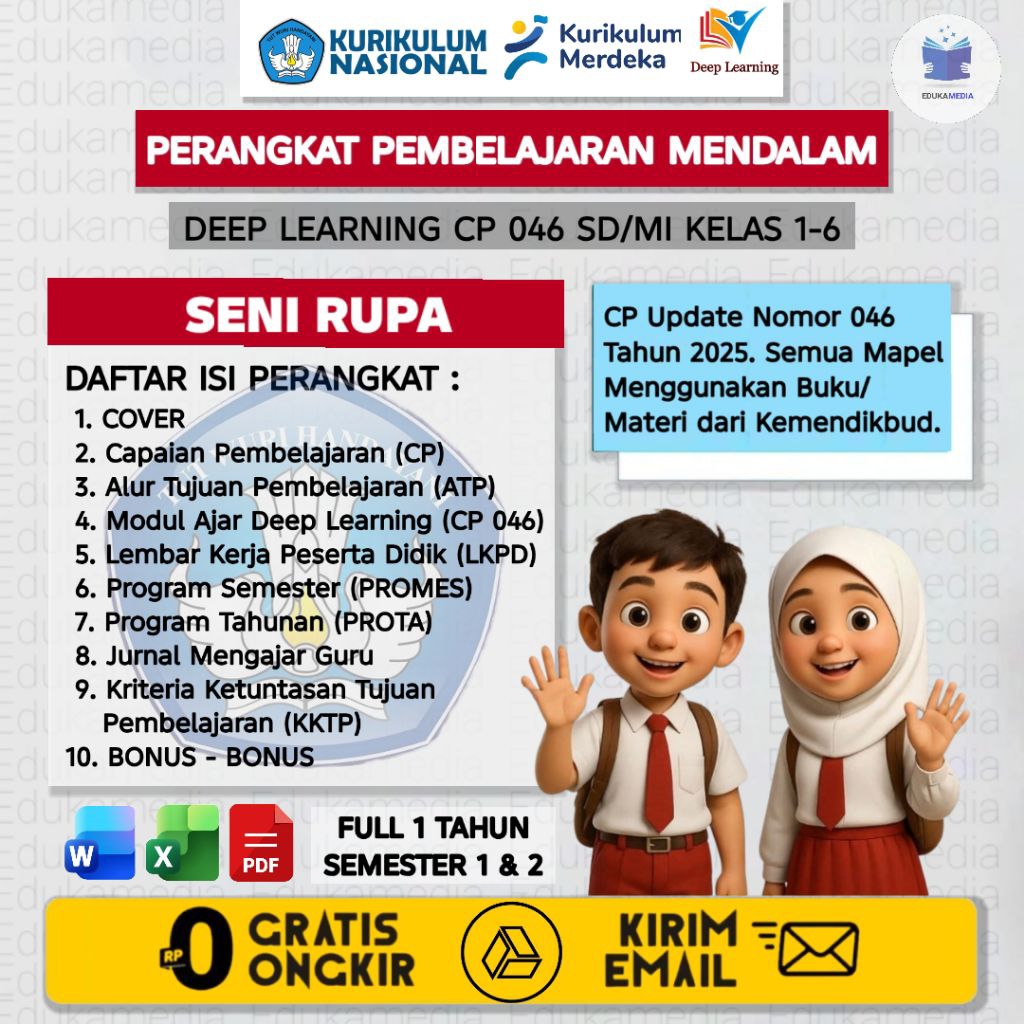Jual Perangkat RPM Seni Rupa Deep Learning Implementasi Kurikulum ...
