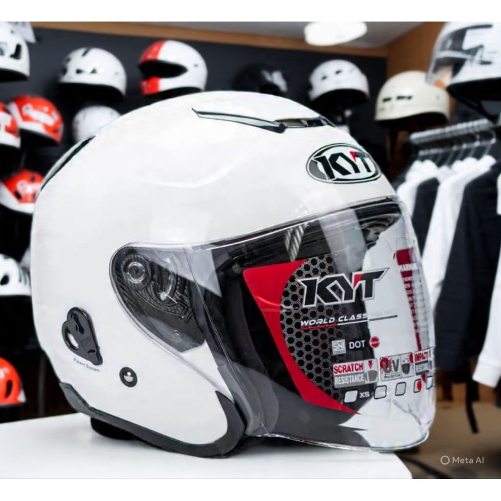 Jual Helm halface KYT kyoto basic DCS kualitas premium | Shopee Indonesia
