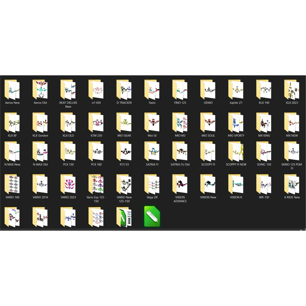 Jual FILE DECAL MOTOR CUSTOMIZE COREL DRAW | Shopee Indonesia