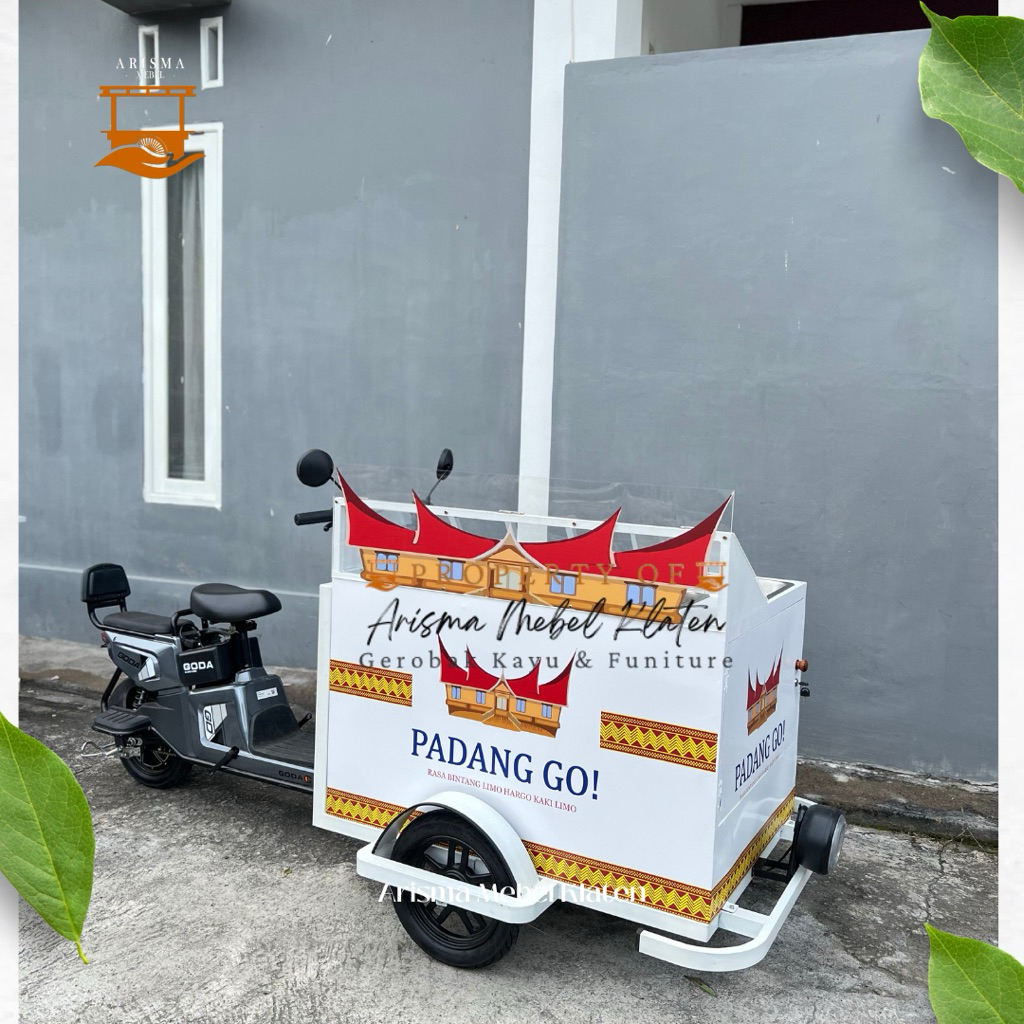 Jual Gerobak Nasi Padang Keliling, Gerobak Nasi Kapau Keliling, Gerobak ...