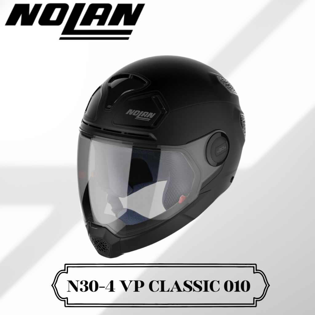 Jual Nolan N30-4 Vp 010 Classic Flat Black Helm Crossover Sni N304 ...