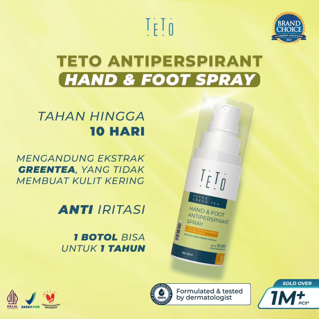 Jual [SUPER PROMO] TETO Hand and Foot Spray 30ml yang mengurangi ...