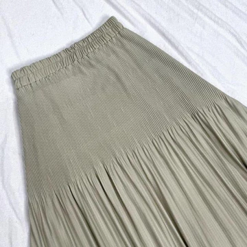 Long Plisket Skirt Lidi Cabang Allsize Fashion Muslim Panjang Maxi 93cm Bawahan Pakaian Muslim