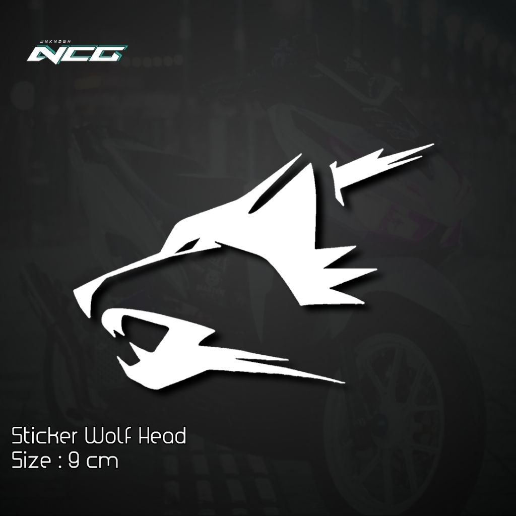 Jual Sticker Wolf Cutting Stiker Kepala Serigala Vector Keren | Shopee ...