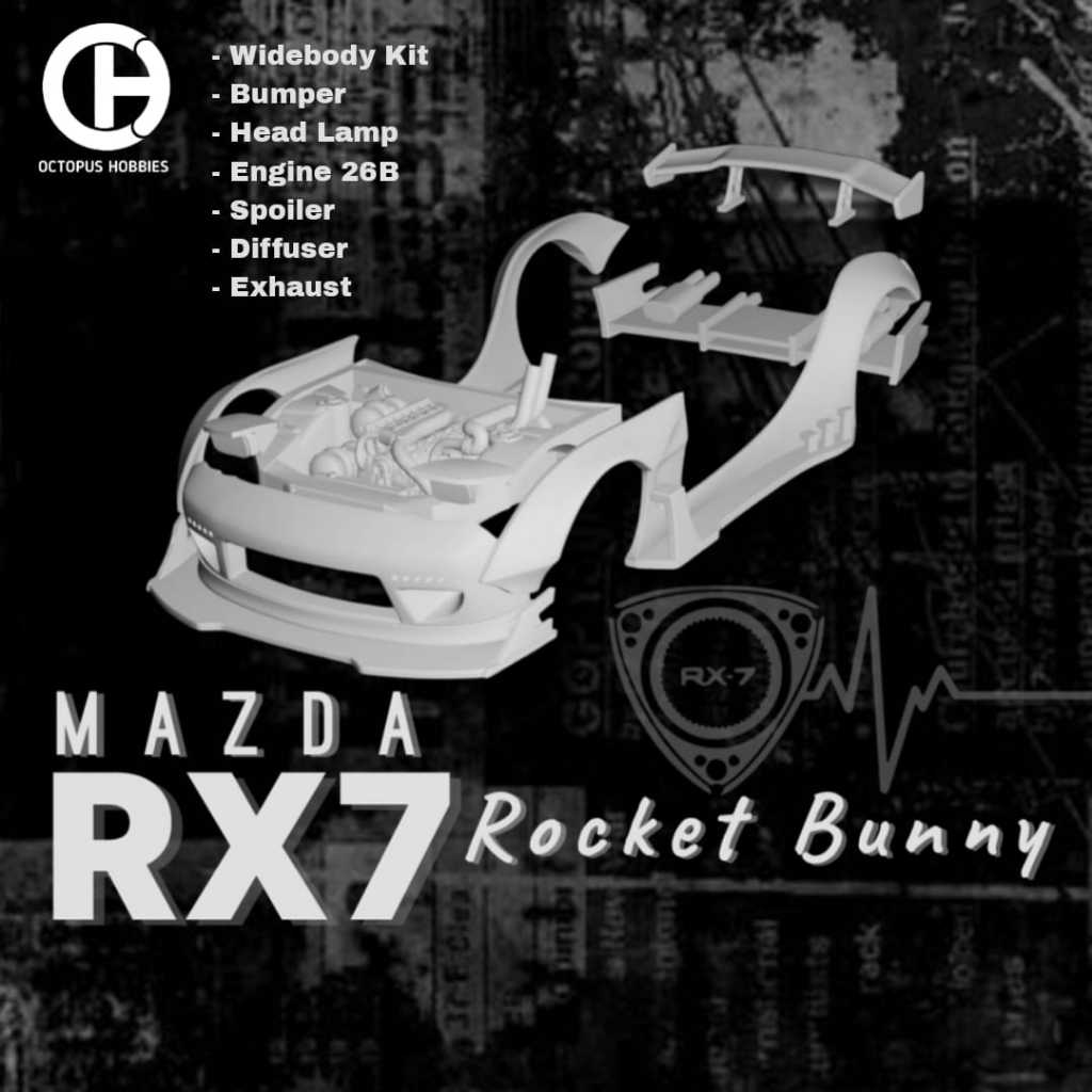 Jual Wide Body Kit Mazda RX7 Rocket Bunny. | Shopee Indonesia
