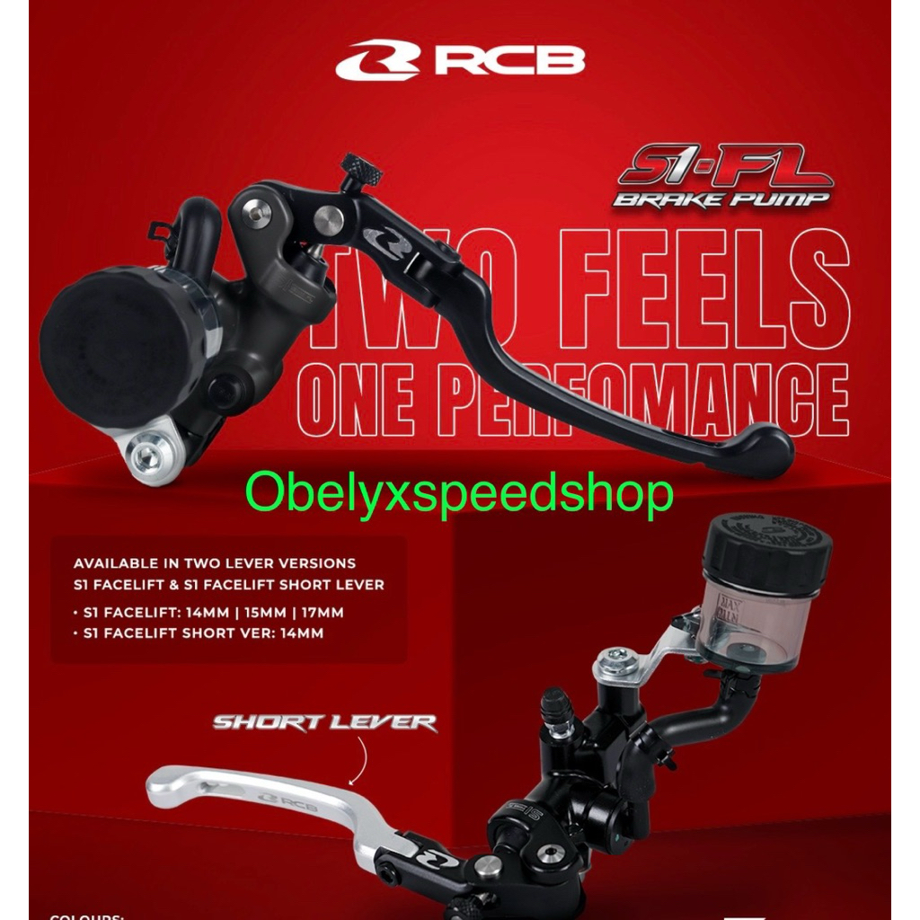 Jual Paket Master Rem RCB Racing Boy S1 FL Facelift 14MM Dan Kopling ...
