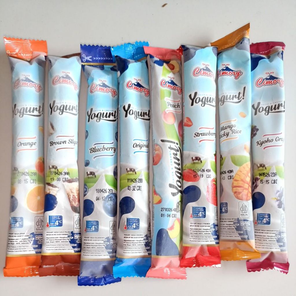 Jual Cimory yogurt stick squeeze mini 40gr strawbery manggo bluebery ...