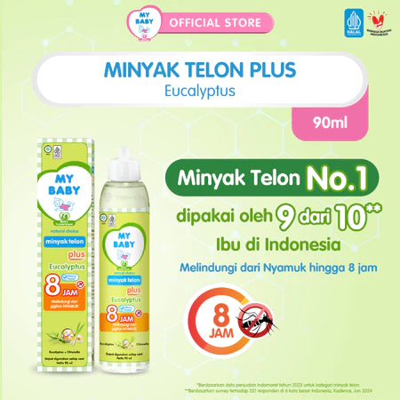 MY BABY Minyak Telon Plus Eucalyptus untuk hangat dan anti nyamuk