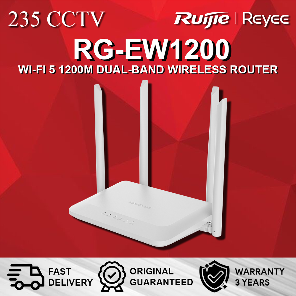 Jual RUIJIE REYEE RG-EW1200 WI-FI 5 1200M DUAL-BAND WIRELESS ROUTER ...