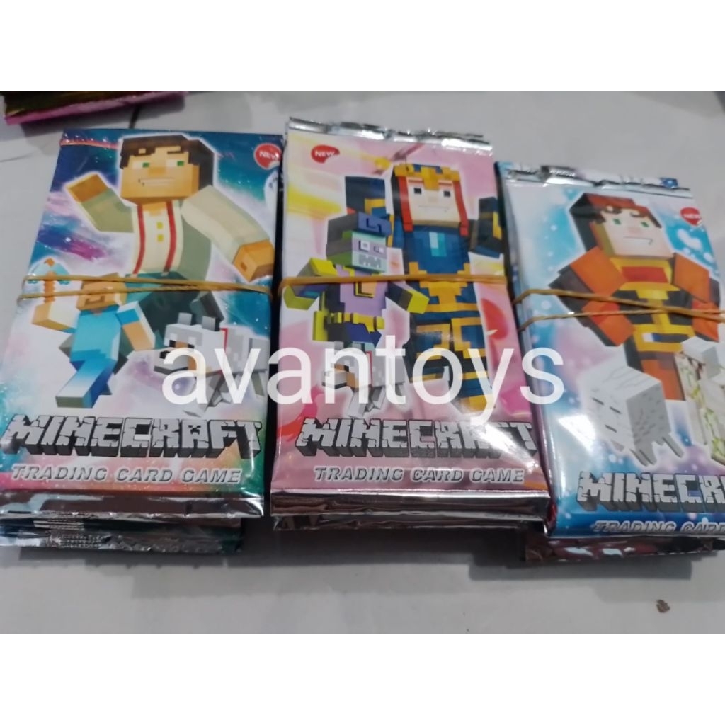 Jual 6 SACHET KARTU FOIL MINECRAFT FULL HOLOGRAM ISI 48 LEMBAR | Shopee ...