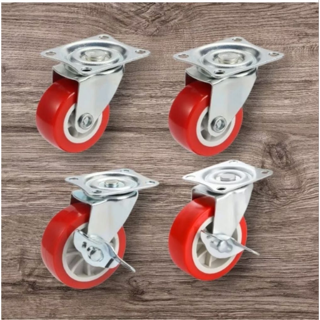 Jual RODA CASTER 2” REM / RODA LEMARI 2” REM 1 KOTAK ISI 4 BUAH ...