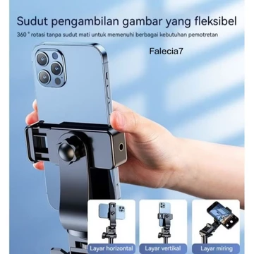 Tripod Kokoh Full Besi Tripod Handphone Chrome 2 1 Meter Holder Hp
