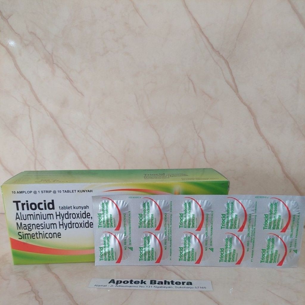 Jual Triocid atasi nyeri lambung dan kembung,harga 10tablet | Shopee ...